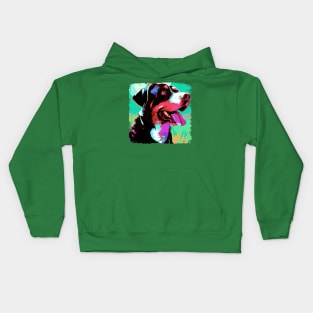 Greater Swiss Mountain Dog Pop Art - Dog Lover Gifts Kids Hoodie